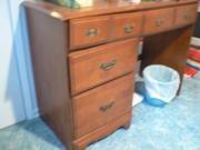 Pretty looking Mahogany dark Wooden Study desk - w/ drawers for salel