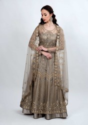 Grey Embroidered Multi Functional Outfit - Mehar Limited