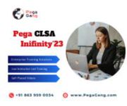 Certified Pega Lead System Architect Infinity’23 Certification Course